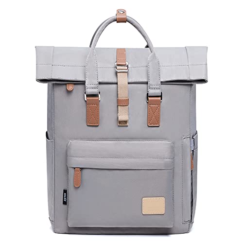 KALIDI Rucksack Damen Rucksack Herren Tagesrucksack mit Laptopfach, Unisex Modern Rolltop Rucksack Daypack, Wasserdichter Schulrucksack,Lässiger Backpack Schule Freizeit Uni Arbeit von KALIDI