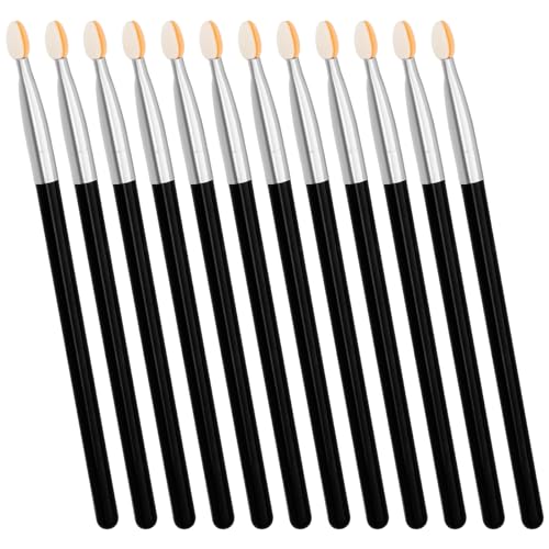 12 Stück Make-up-Pinsel, Applikatoren Lidschatten Doppelseitig Wiederverwendbare Augen-Make-up-Pinsel Schattenpinsel-Applikator-Werkzeug-Set für Frauen und Mädchen von KALIONE