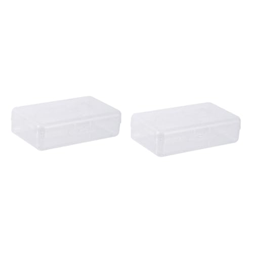 KALLORY 2 STK Mäppchen Stifteetui Organizer Bleistiftbehälter große federtasche stifteetui groß Pin-Box Schreibwarenkoffer für Studenten für Schreibwaren Plastik Weiß von KALLORY