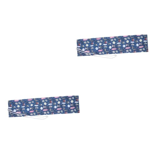KALLORY 2st Eulen-Feder Mäppchen Tragbare Stiftetasche Rollende Bleistifttasche Bleistift Rolltasche Rollstifthalter Kugelschreibertasche Schreibwarenetui Stift-Organizer-Tasche Segeltuch von KALLORY