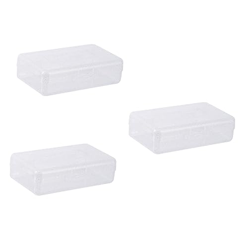 KALLORY 3 STK Mäppchen multifunktionaler Schreibwarenkoffer transparenter Schreibwarenhalter große federtasche stifteetui groß für Schreibwaren Schülerbedarf Plastik von KALLORY