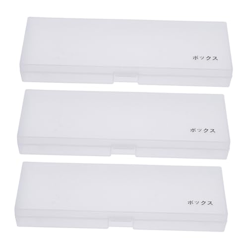 KALLORY 3stücke Teiliges Transparente Aufbewahrungsbox Für Pinsel Multifunktionale Stationery-Box Robuster Organizer Für Malutensilien Für Schule Und Büro von KALLORY