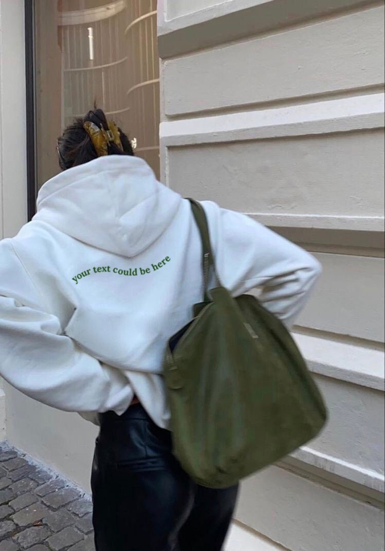 Custom Printed Hoodie Pinterest Aesthetic // Best Friend Girlfriend Grift Personalized Sweater Custom Embroidered Pullover von KALOStudios