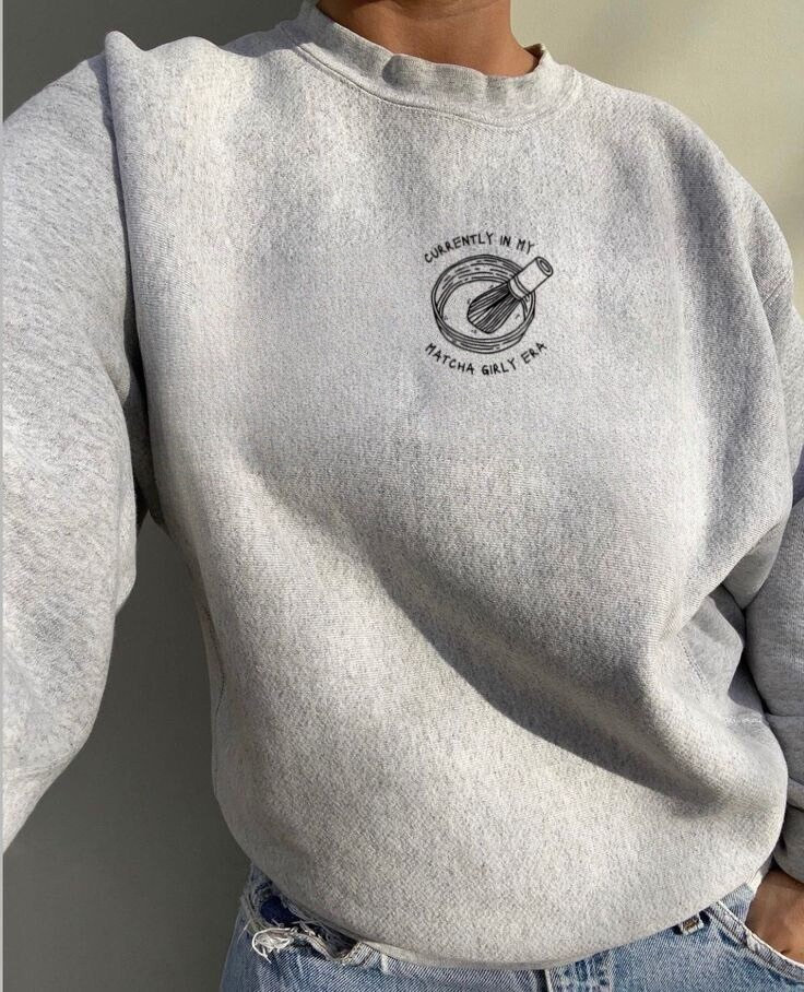 In My Matcha Girly Era Crewneck Lover Best Friend Gift Oversized Pinterest Aesthetic Minimalist Pullover I Love You So Sweater von KALOStudios