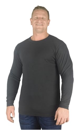 KAM Big Herren Espin Thermo-Langarm-Top für Größen 2XL 3XL 4XL 5XL 6XL 7XL 8XL, anthrazit, 3XL von KAM