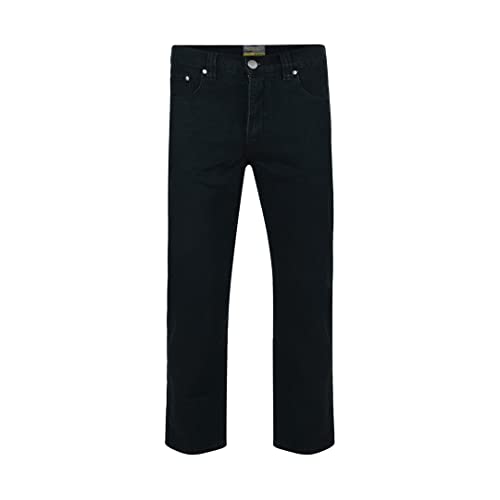 Kam Jeanswear Stretch Qualität Denim Jeans in Schwarz - Übergröße, Schwarz , 8XL Große Größen Lang von Kam