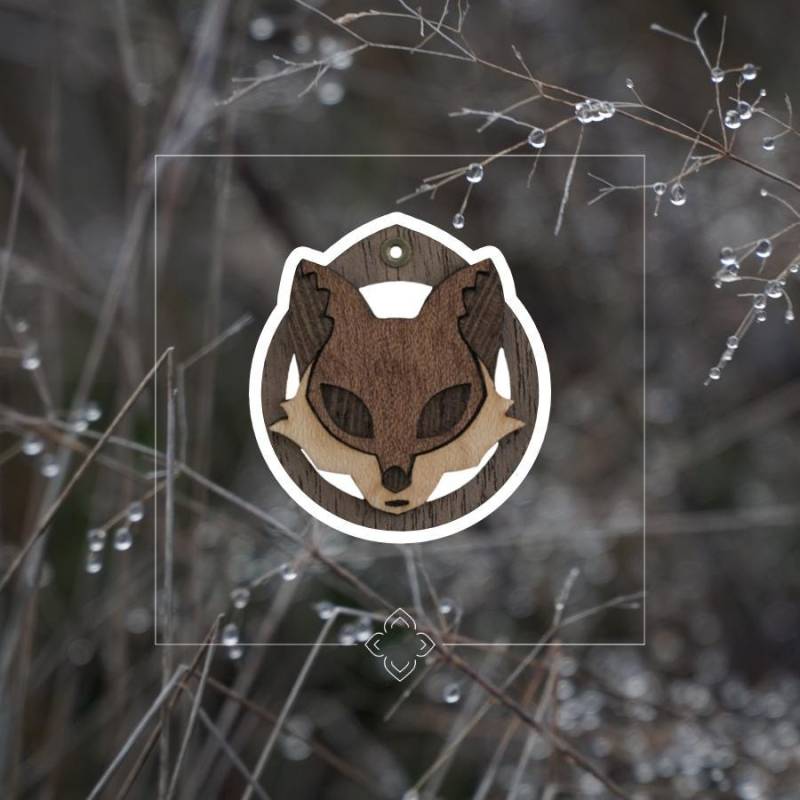 Kette, Anhänger, Halskette Mit Holzanhänger, Holzschmuck, Tierschmuck, Waldtier Fuchs, Hirsch, Eule, Bär von holztiere