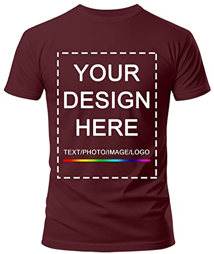 Individuelle T-Shirts für Damen und Herren – Gestalten Sie Ihr eigenes Shirt mit Text, Bild oder Logo – Personalisiertes Baumwoll-T-Shirt mit Fotodruck auf Vorder- und Rückseite Individuelle T-Shirts für Damen und Herren – Gestalten Sie Ihr eigenes Shirt mit Text, Bild oder Logo – Personalisiertes Baumwoll-T-Shirt mit Fotodruck auf Vorder- und Rückseite von KAMKOO