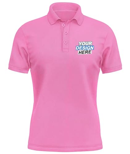 KAMKOO Custom Polo Shirt für Herren/Damen – Designe Dein eigenes T-Shirt mit personalisiertem Text, Logo oder Namen – Sportliches Golf Polo Shirt aus Baumwolle von KAMKOO