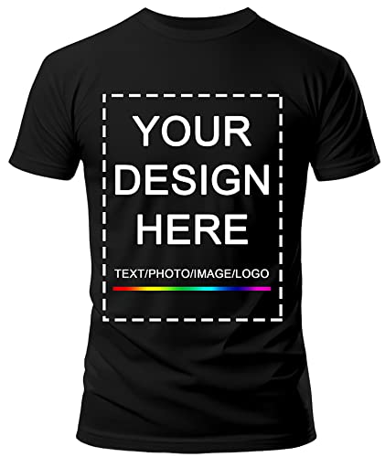 KAMKOO Personalisierte T-Shirts mit eigenem Bild/Text für Unternehmen, Hochzeiten oder Grüße – Digitaldruck | Unisex für Erwachsene | Individuelles T-Shirt – Schwarz, XXL KAMKOO Personalisierte T-Shirts mit eigenem Bild/Text für Unternehmen, Hochzeiten oder Grüße – Digitaldruck | Unisex für Erwachsene | Individuelles T-Shirt – Schwarz, XXL von KAMKOO