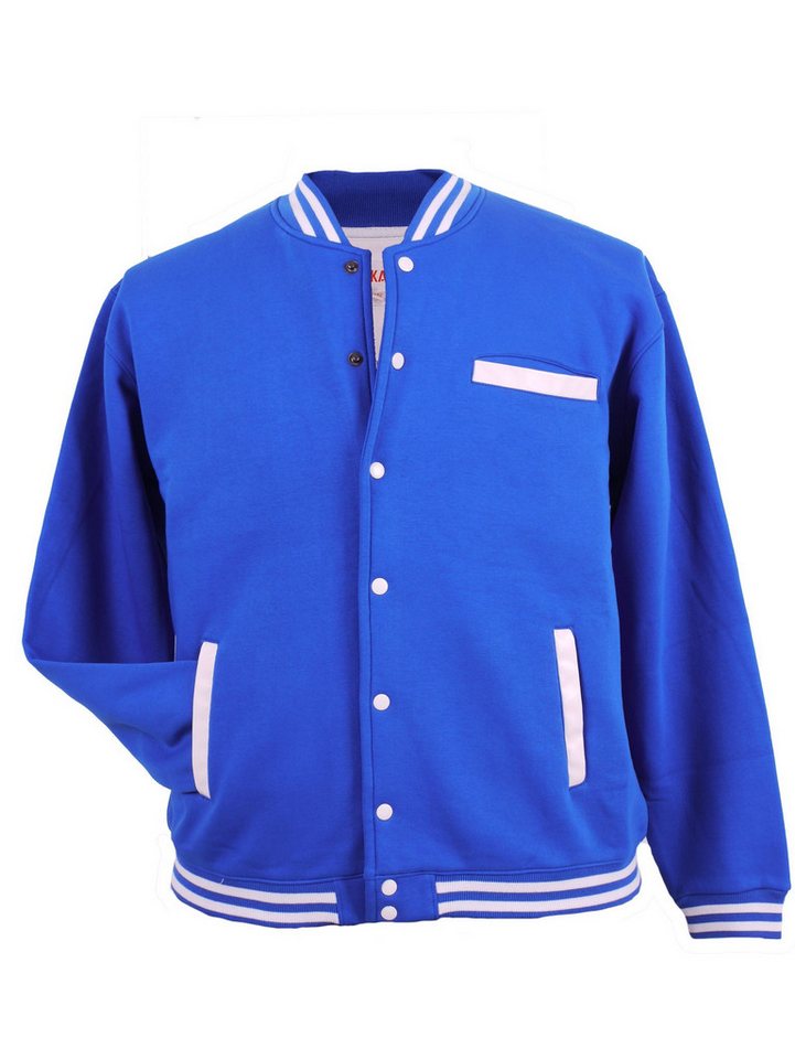 KAMRO Blouson College Jacke von Kamro in Herren Übergrößen, Blau KAMRO Blouson College Jacke von Kamro in Herren Übergrößen, Blau von KAMRO