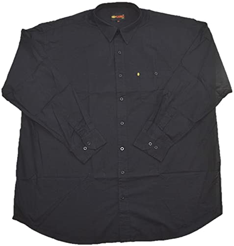 KAMRO Übergrößen Herrenhemd Popeline Schwarz 10XL von KAMRO