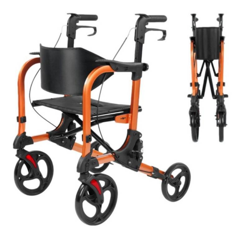 COVNBXN Rollstuhl Multifunktions Rollator 7 fach höhenverstellbar für Training Alltag, Für verschiedene Anlässe einsetzbar von COVNBXN