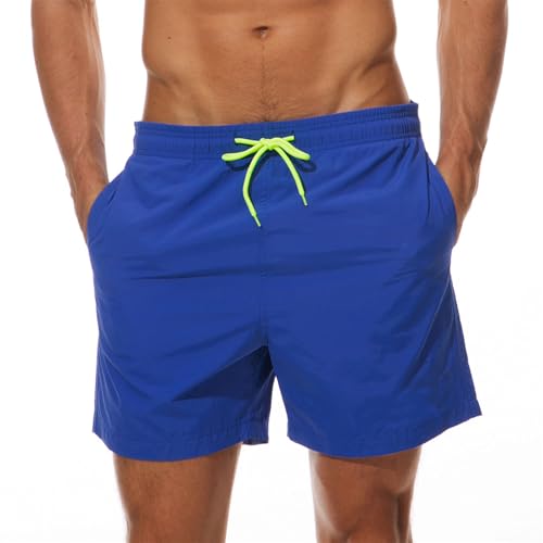 KANDEMY Herren Badeshorts Summer Short Sporthose Badehose Schnelltrocknend Schwimmhose Boardshorts Blau XL von KANDEMY