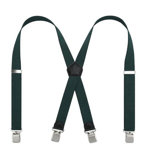 KANGDAI Herren Hosenträger 4 Clips Heavy Duty Men Braces Durable Elastic Verstellbare Hosenträger Starke Metall Clips Hosenträger KANGDAI Herren Hosenträger 4 Clips Heavy Duty Men Braces Durable Elastic Verstellbare Hosenträger Starke Metall Clips Hosenträger von KANGDAI