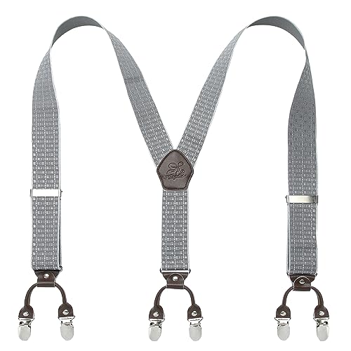 KANGDAI Hosenträger für Herren Breit Y Style 3.5 CM Mit Sehr 6 Starke Metall Clip Durable Elastic Verstellbare Hosenträger Geschenkbox für Herren und Damen KANGDAI Hosenträger für Herren Breit Y Style 3.5 CM Mit Sehr 6 Starke Metall Clip Durable Elastic Verstellbare Hosenträger Geschenkbox für Herren und Damen von KANGDAI
