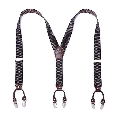 KANGDAI Hosenträger für Herren Breit Y Style 3.5 CM Mit Sehr 6 Starke Metall Clip Durable Elastic Verstellbare Hosenträger Geschenkbox für Herren und Damen KANGDAI Hosenträger für Herren Breit Y Style 3.5 CM Mit Sehr 6 Starke Metall Clip Durable Elastic Verstellbare Hosenträger Geschenkbox für Herren und Damen von KANGDAI
