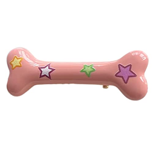 KANGQL Haarnadel, Harajuku Knochen Y2K-Stil Knochen Haarnadel Süße Handgemachte Niedliche Pins Haarnadel Kopfbedeckung Haarschmuck Frauen Mädchen Rosa von KANGQL