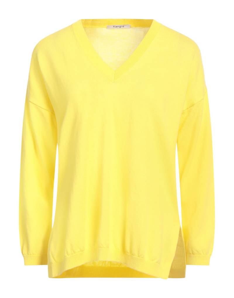 KANGRA Pullover Damen Gelb von KANGRA