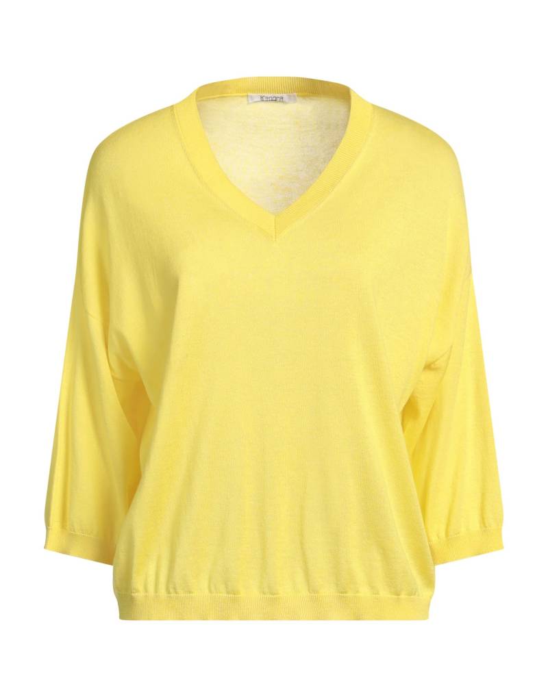 KANGRA Pullover Damen Gelb von KANGRA