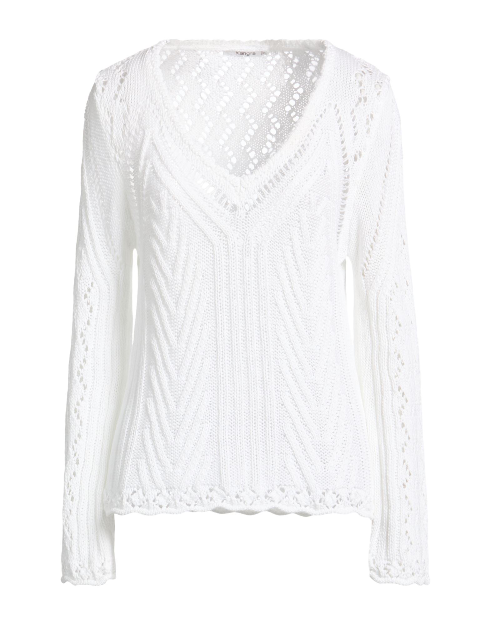 KANGRA Pullover Damen Weiß von KANGRA