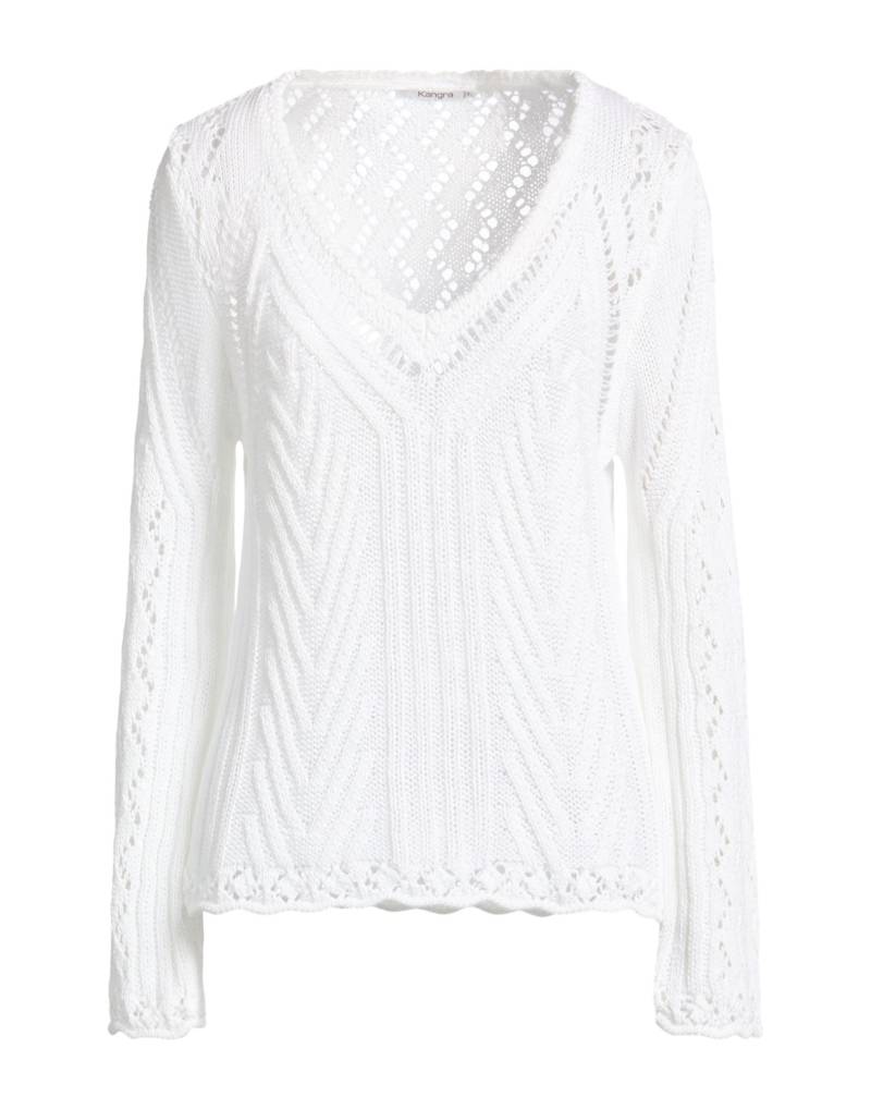 KANGRA Pullover Damen Weiß von KANGRA