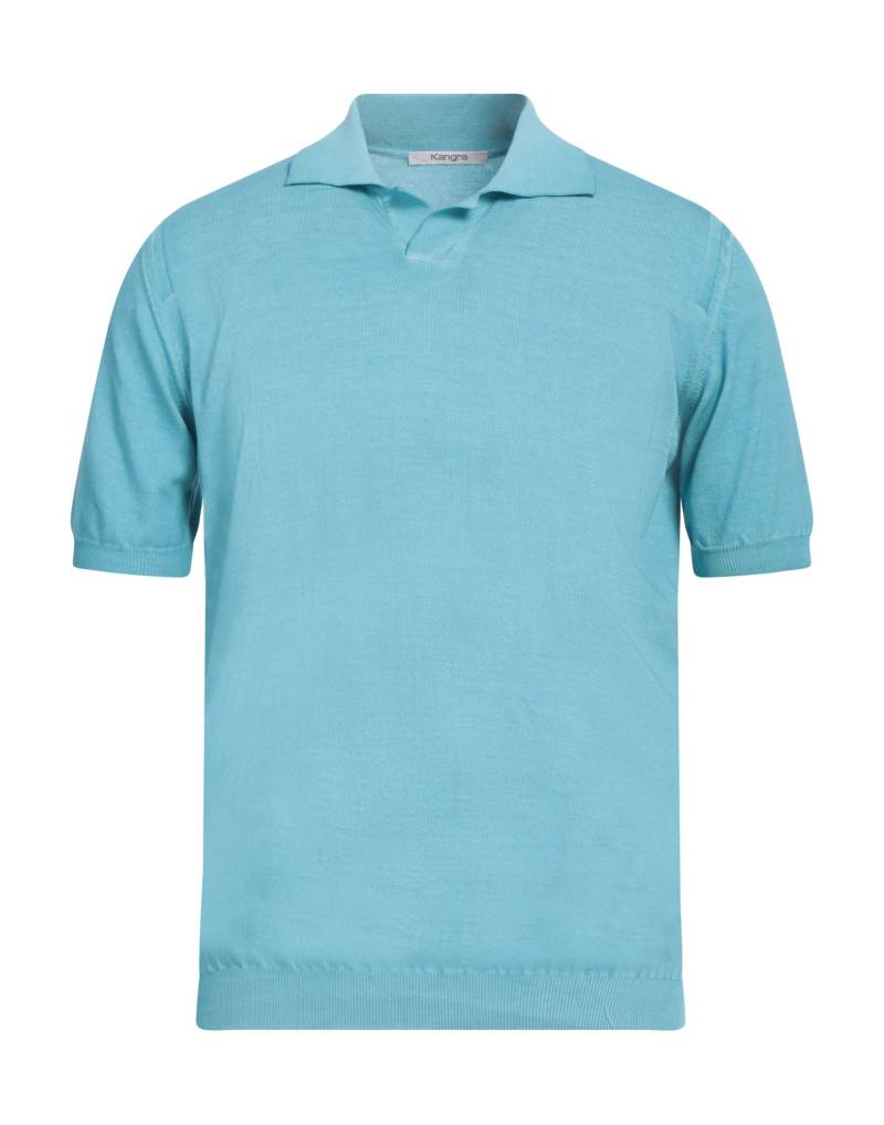 KANGRA Pullover Herren Azurblau von KANGRA