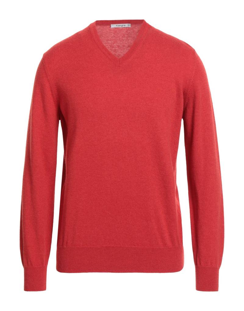 KANGRA Pullover Herren Tomatenrot von KANGRA