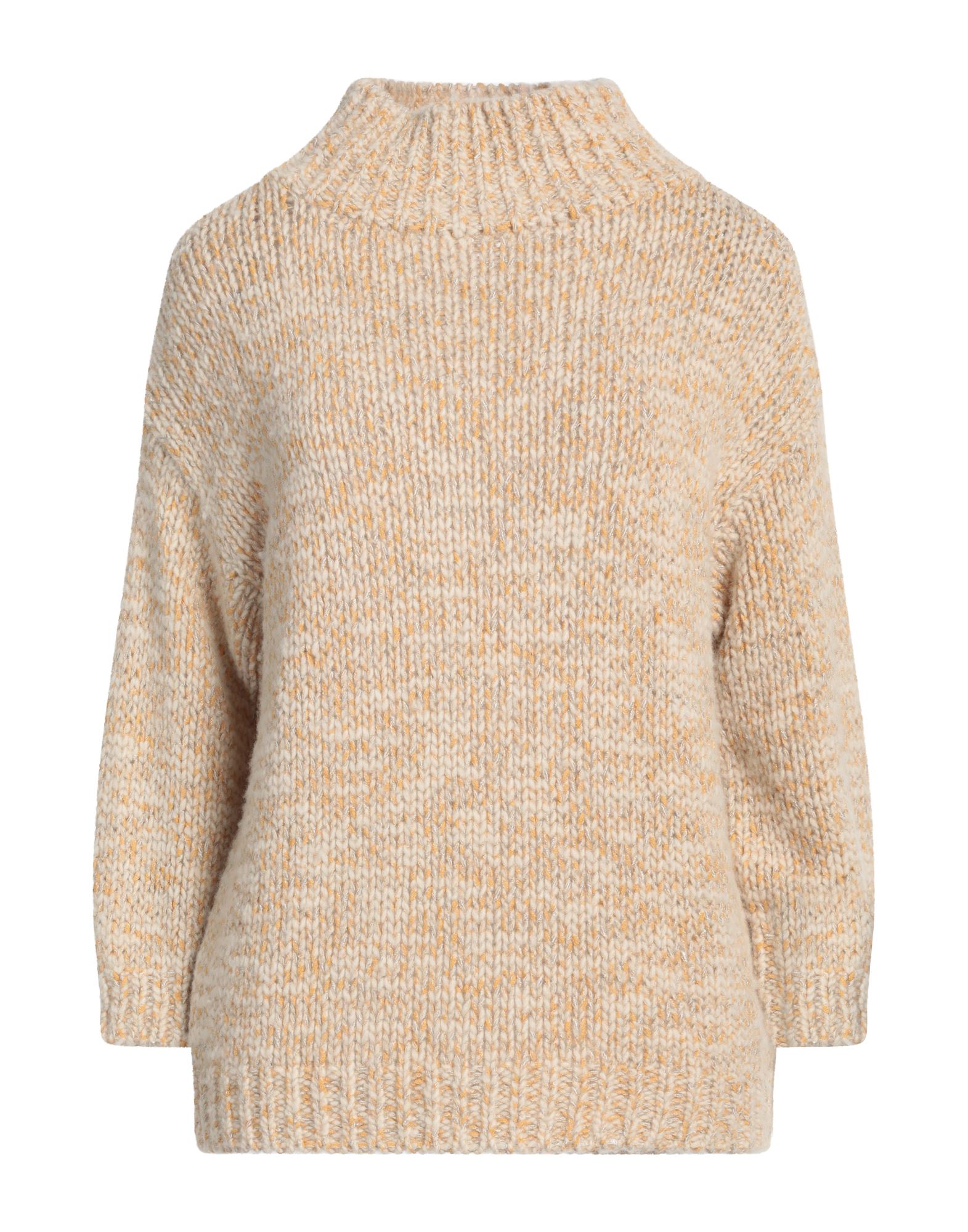 KANGRA Rollkragenpullover Damen Sand von KANGRA