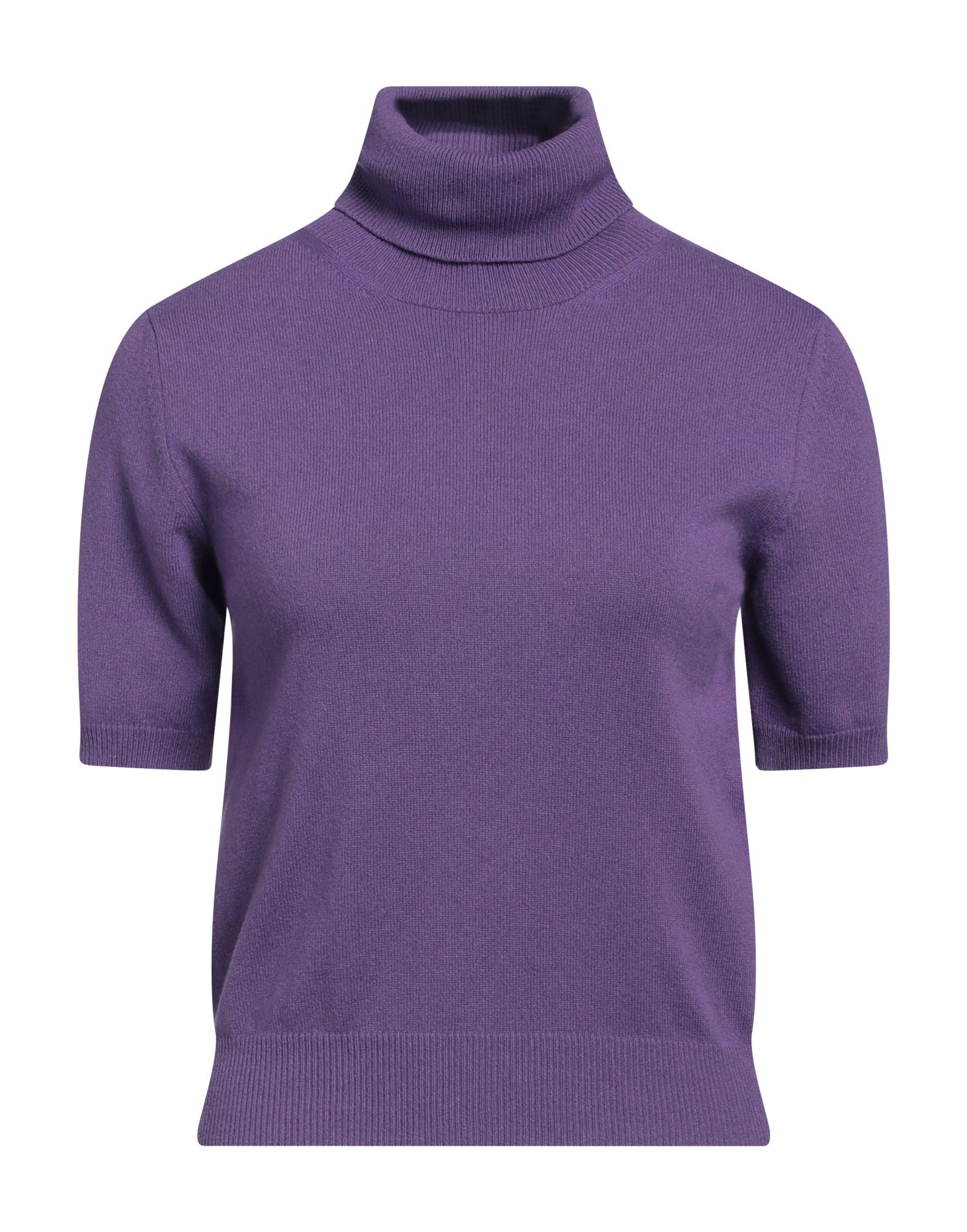 KANGRA Rollkragenpullover Damen Violett von KANGRA