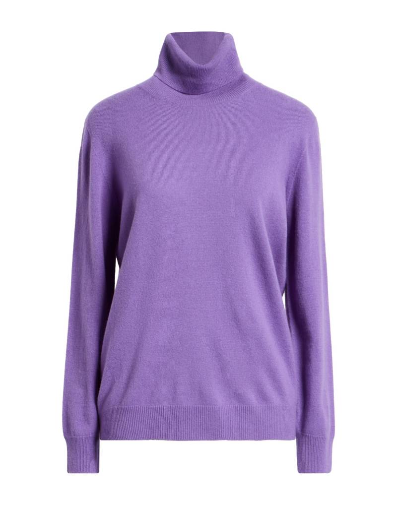 KANGRA Rollkragenpullover Damen Violett von KANGRA
