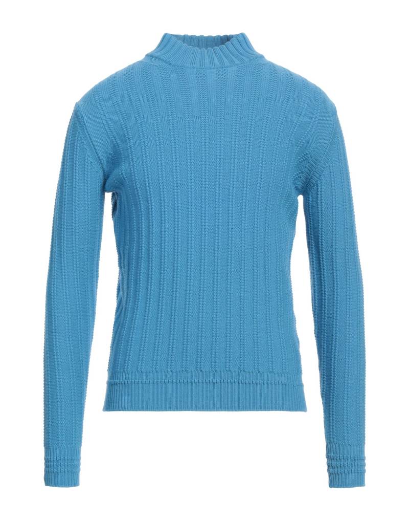 KANGRA Rollkragenpullover Herren Azurblau von KANGRA