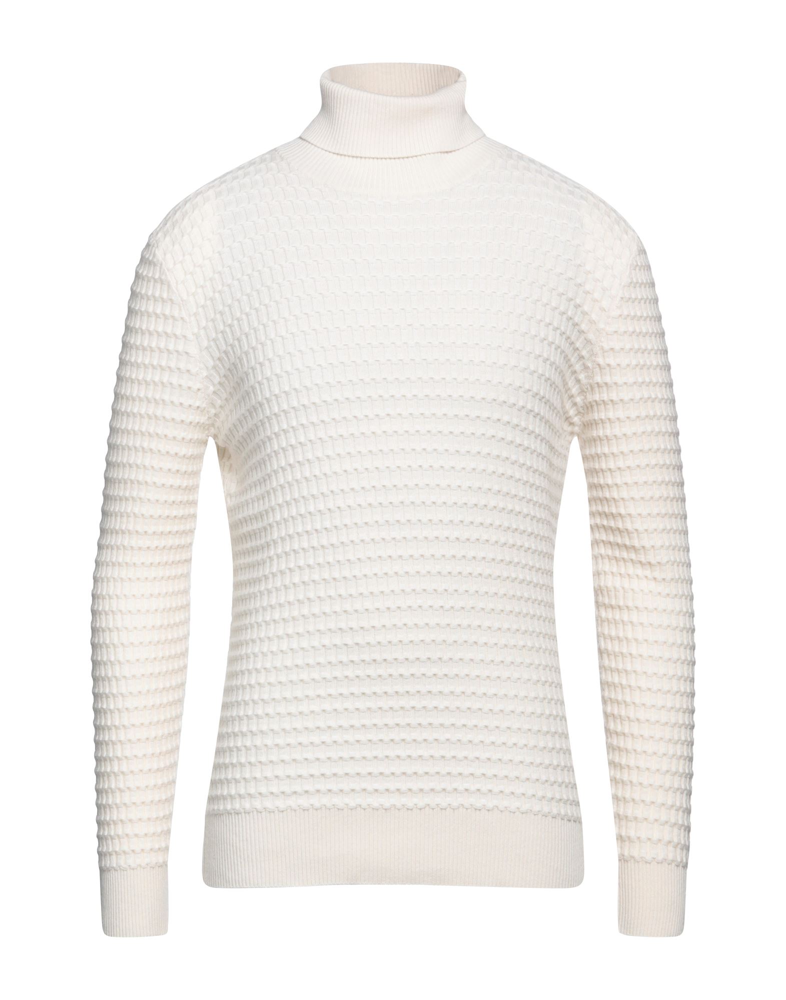 KANGRA Rollkragenpullover Herren Cremeweiß von KANGRA