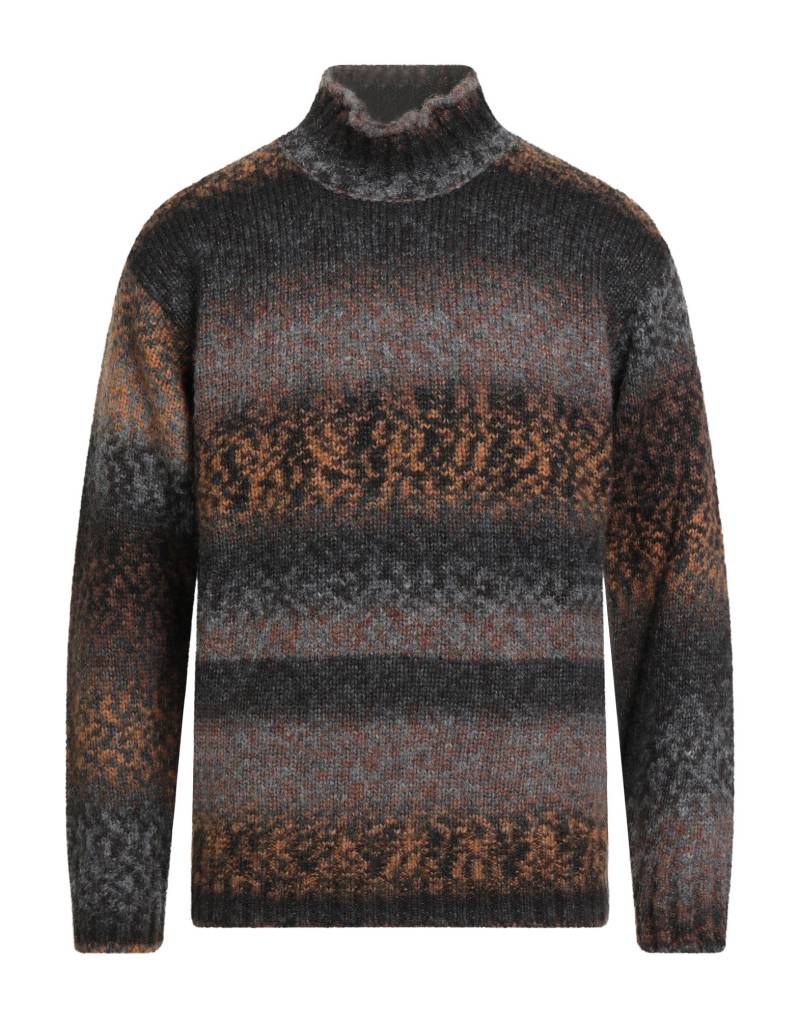 KANGRA Rollkragenpullover Herren Dunkelbraun von KANGRA