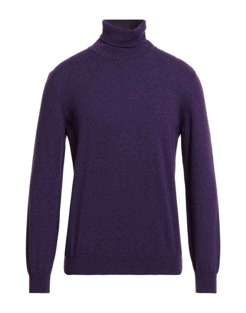 KANGRA Rollkragenpullover Herren Dunkelviolett von KANGRA