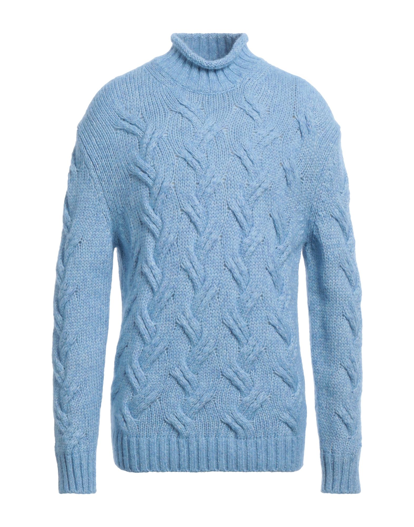 KANGRA Rollkragenpullover Herren Hellblau von KANGRA