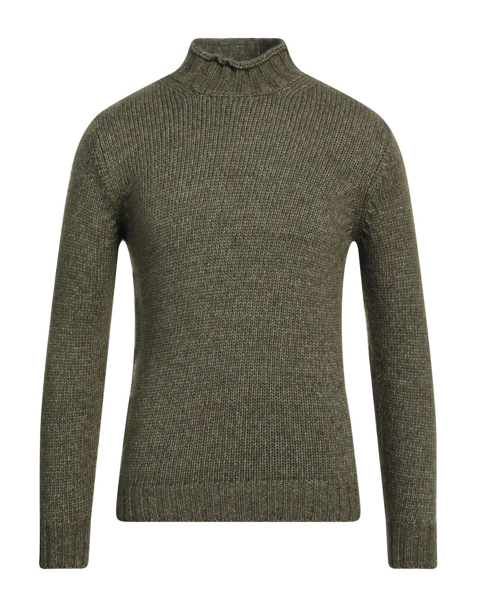 KANGRA Rollkragenpullover Herren Militärgrün von KANGRA