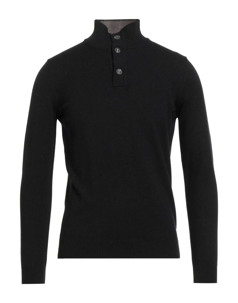 KANGRA Rollkragenpullover Herren Schwarz von KANGRA