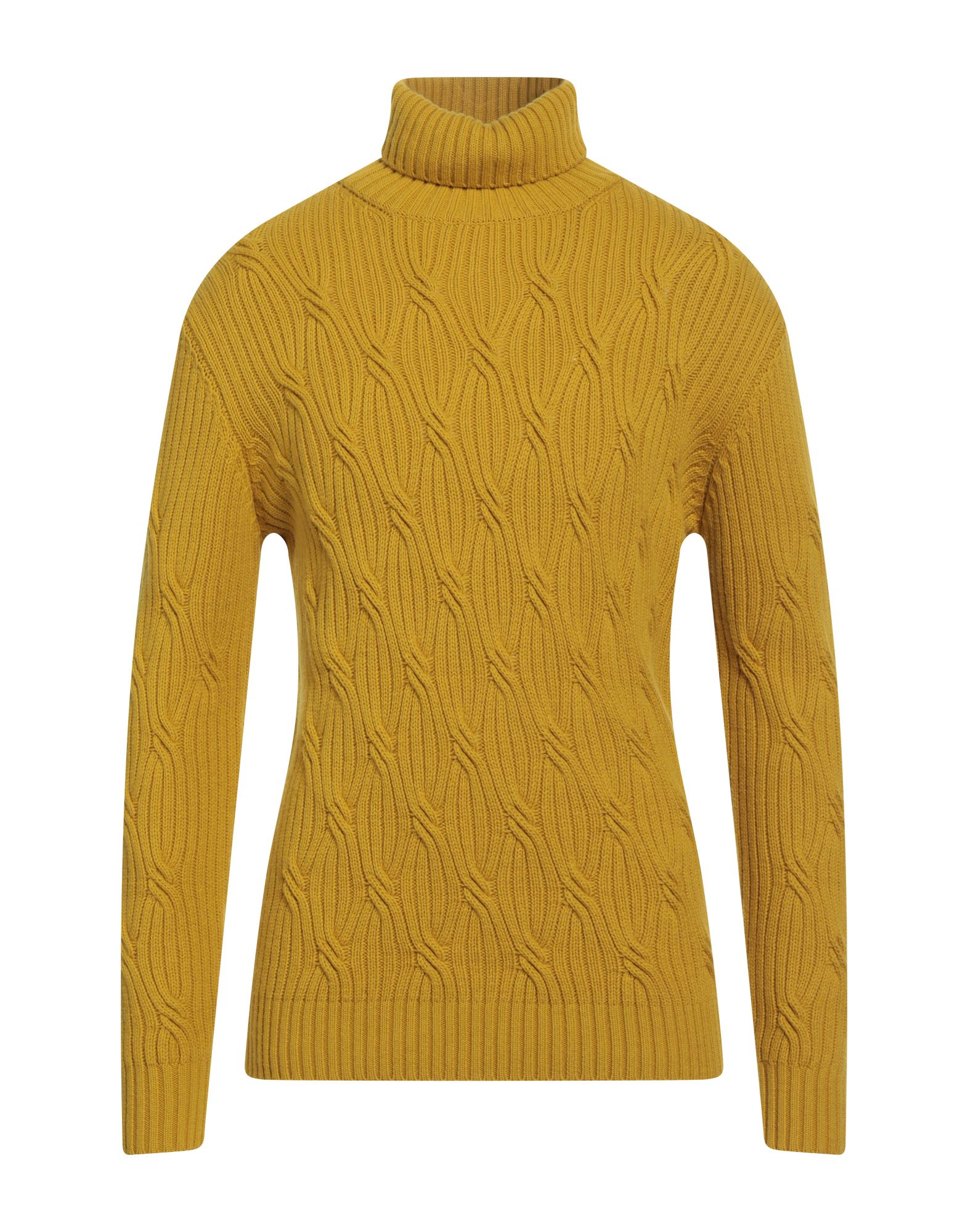 KANGRA Rollkragenpullover Herren Senf von KANGRA