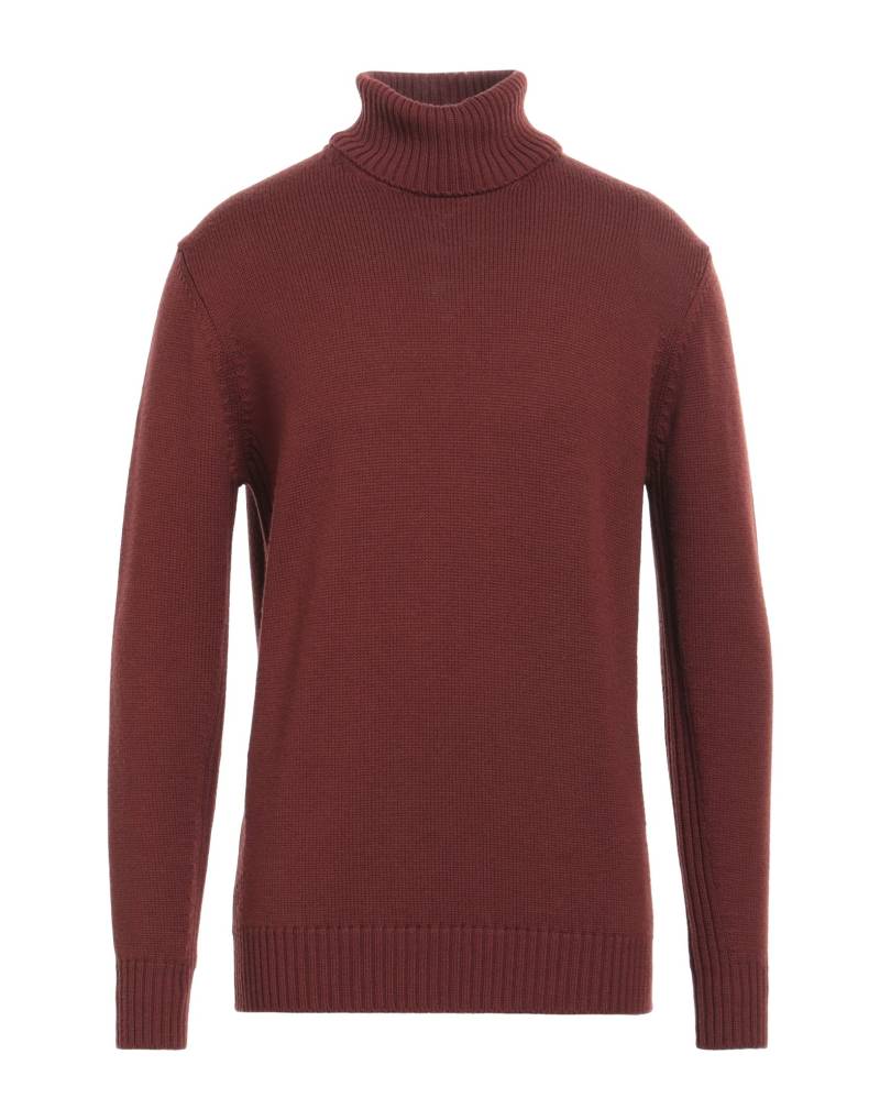 KANGRA Rollkragenpullover Herren Ziegelrot von KANGRA