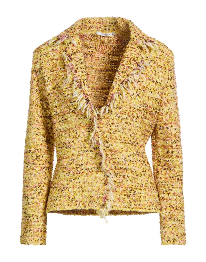 KANGRA Strickjacke Damen Gelb von KANGRA