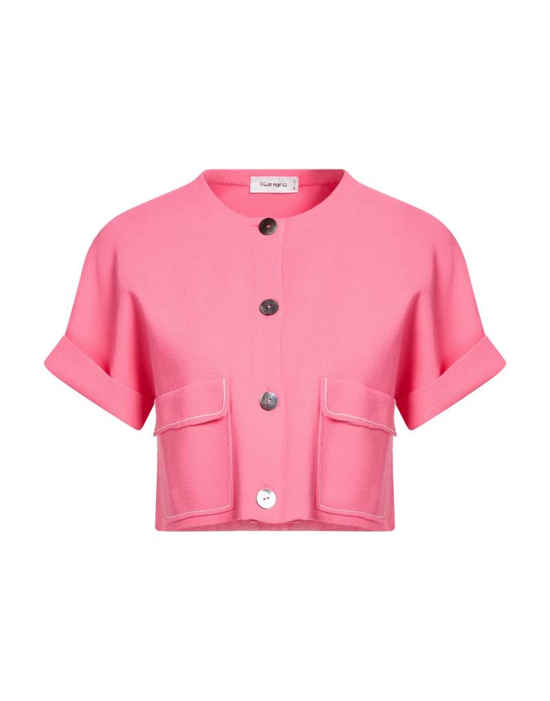 KANGRA Strickjacke Damen Magenta von KANGRA