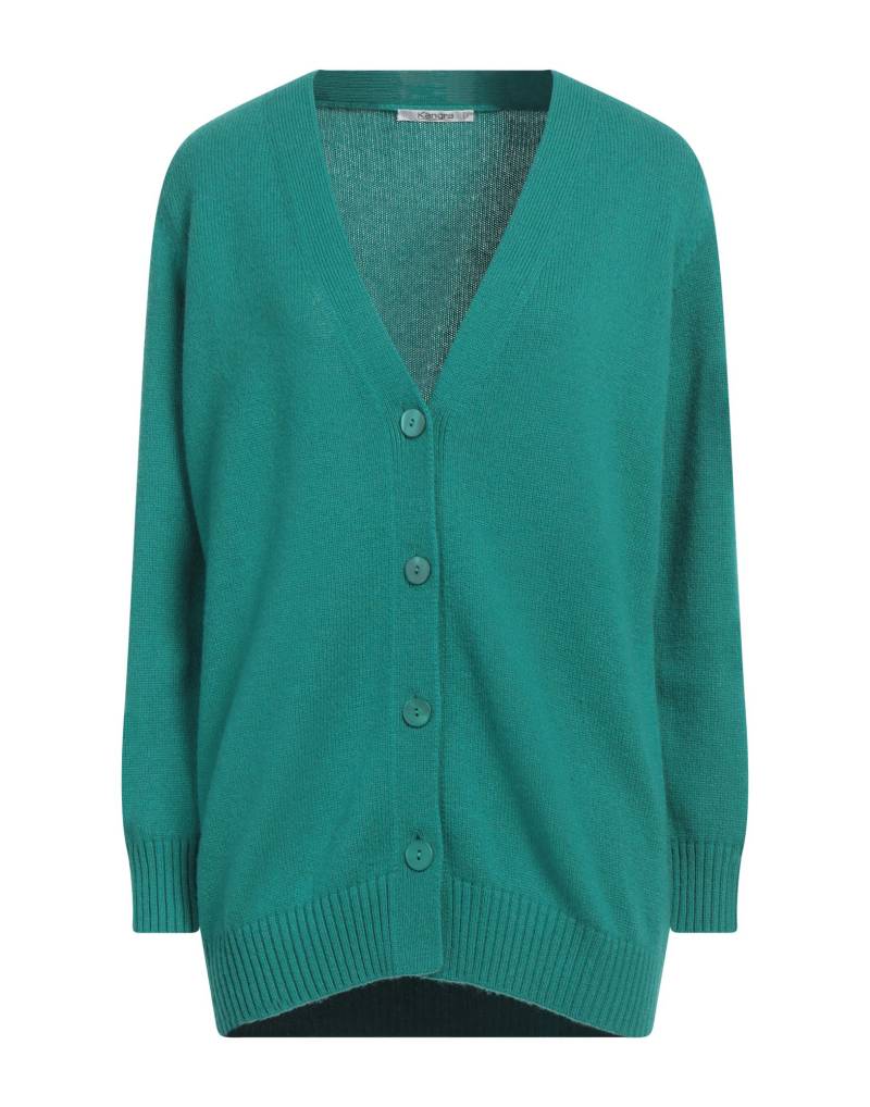 KANGRA Strickjacke Damen Smaragdgrün von KANGRA