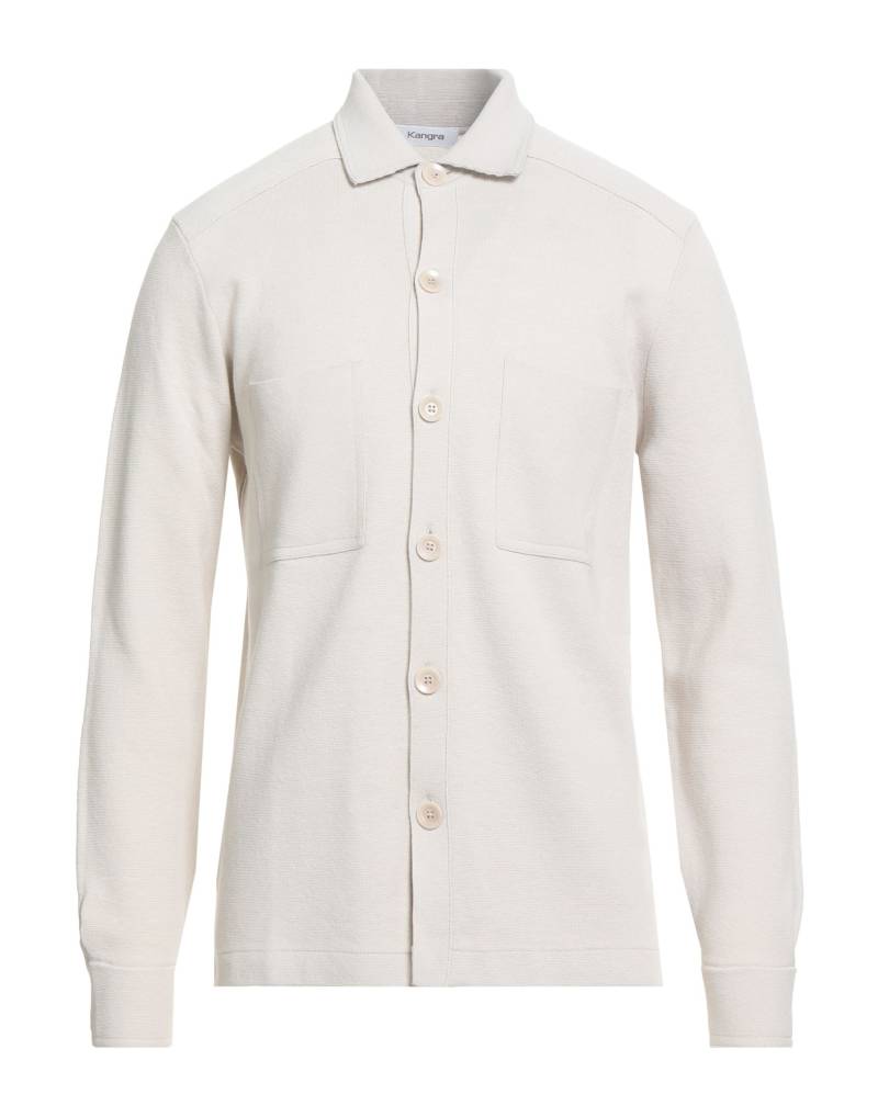 KANGRA Strickjacke Herren Hellgrau von KANGRA