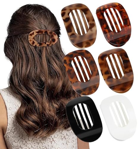 Flache Haarspangen für Damen, gebogenes Design, Entenschnabel-Haarspangen zum Liegen, Autofahren, matt, starker Halt, Haarklammern für dünnes, dickes Haar, Haarschmuck für Frauen und Mädchen, 6 Stück Flache Haarspangen für Damen, gebogenes Design, Entenschnabel-Haarspangen zum Liegen, Autofahren, matt, starker Halt, Haarklammern für dünnes, dickes Haar, Haarschmuck für Frauen und Mädchen, 6 Stück von KANGSIT