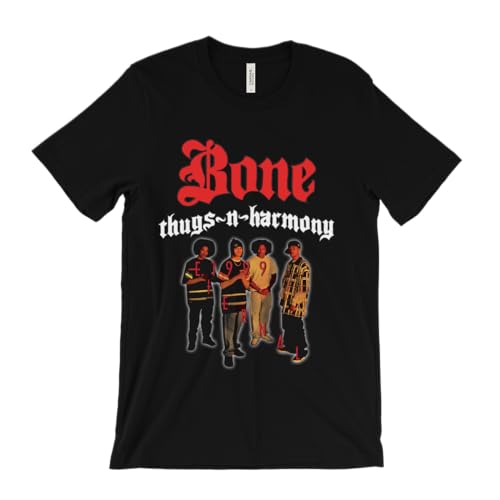 Bone Thugs N Harmony T-Shirt - First of tha Month Crossroads 90s hip hop Rap Black M von KANGZU