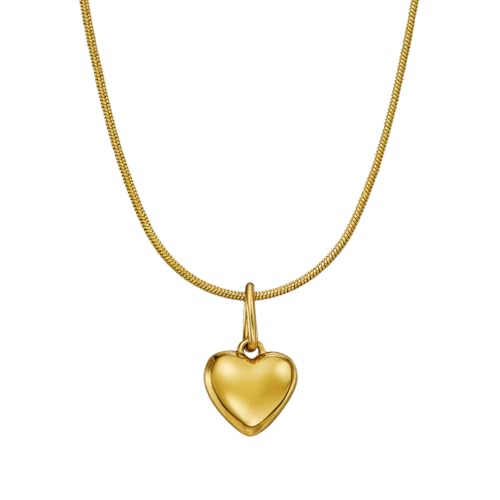 KANIJUNE Halskette Heart of Gold für Damen Hypoallergen Leichte 18K Vergoldete 40 bis 45 cm Kette für Frauen Mädchen Freundin Nachhaltig in Deutschland Designed KANIJUNE Halskette Heart of Gold für Damen Hypoallergen Leichte 18K Vergoldete 40 bis 45 cm Kette für Frauen Mädchen Freundin Nachhaltig in Deutschland Designed von KANIJUNE
