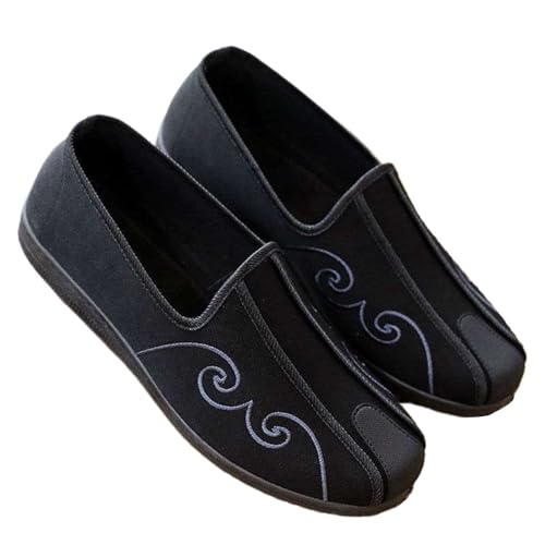 KANLVU Chinesische Traditionelle Kung Fu Schuhe Für Männer Und Frauen Old Beijing Tai Chi Kampfsportschuhe Bequeme Passform Für Wing Chun Qi Gong(38 EU) von KANLVU