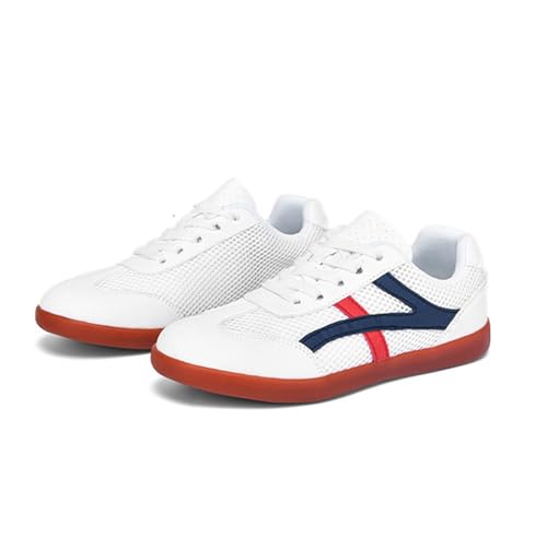 KANLVU Männer & Frauen Tai Chi Schuhe Professionelle Kung Fu Schuhe Kampfsportschuhe Atmungsaktives Gewebe Sportschuhe Für Training Und Tägliches Gehen(45 EU,Weiß) von KANLVU