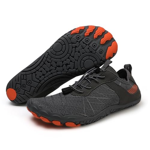 KANLVU Tai Chi Schuhe Bequeme Barfußschuhe Für Frauen Kung Fu Kampfsport Grounding Mit Flexibler Sohle, Atmungsaktivem Obermaterial(Gray,39 EU) von KANLVU